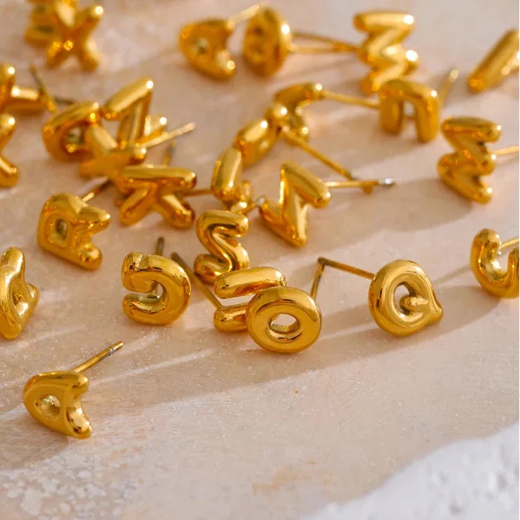 Custom initial earrings
