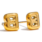Custom initial earrings b