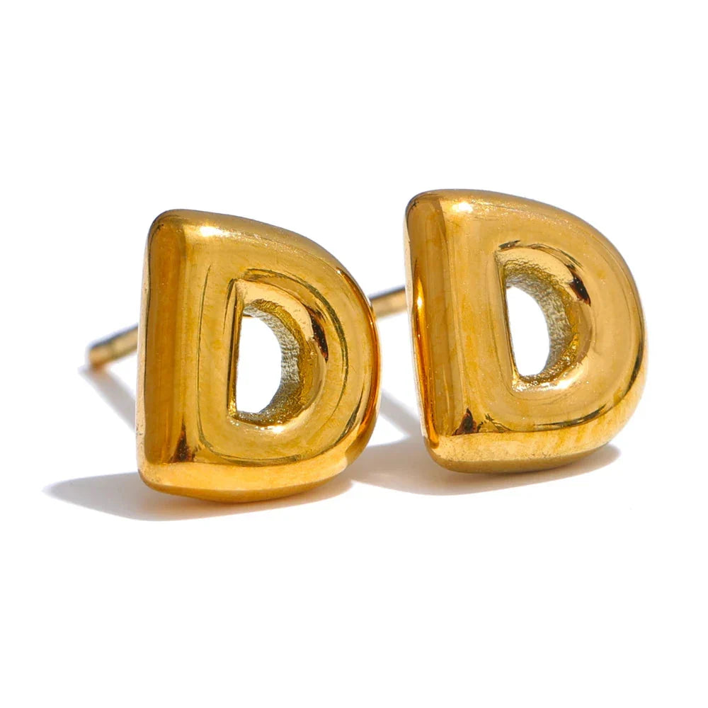 Custom initial earrings d