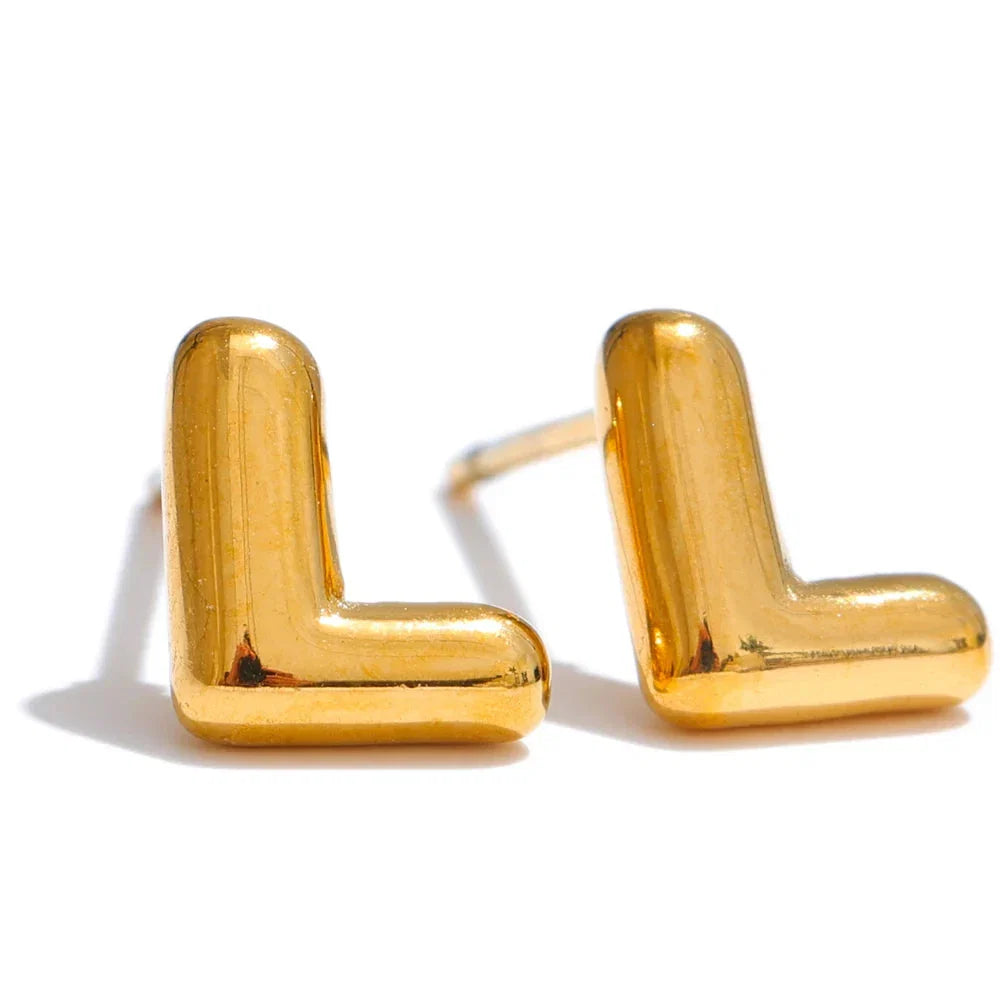 Custom initial earrings l