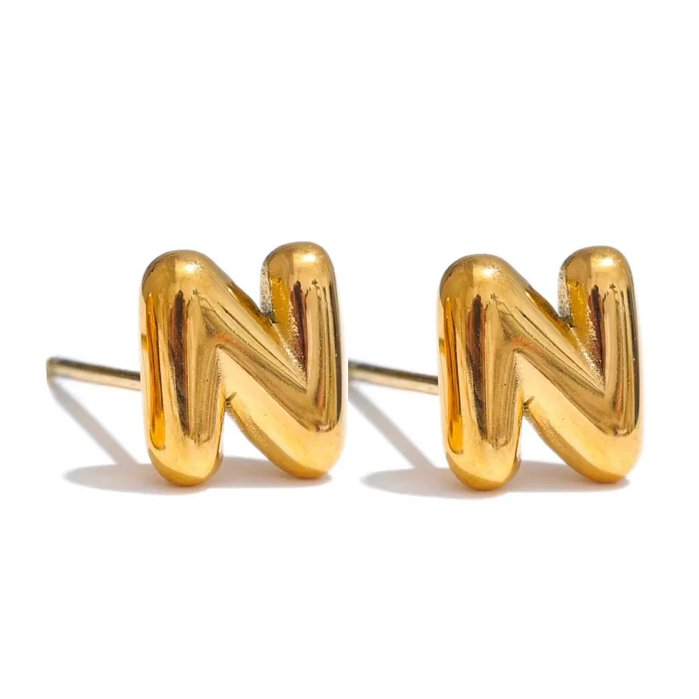 Custom initial earrings n