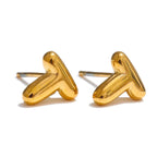 Custom initial earrings t