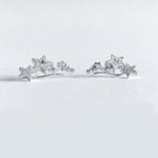 Silver Star Piercing Earrings