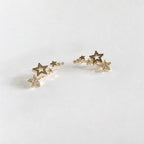 Gold Star Piercing Earrings