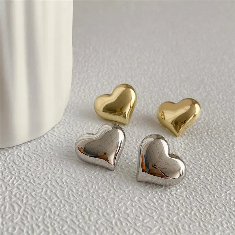 Women's Heart Stud Earrings