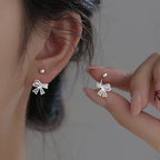 Women's bow earrings