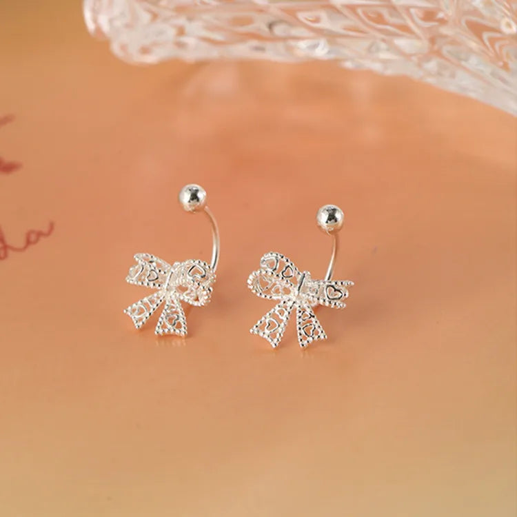 Women's bow earrings