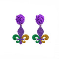 Women's Dangling Earrings Fleur De Lys