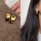 Women's Earrings Tiger Eye Stone