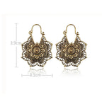Women's Mandala Flower Earrings