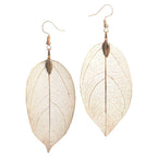 Bohemian Leaf Earrings beige