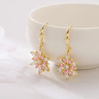 Snowflake Zircon Dangle Earrings Women's style 2