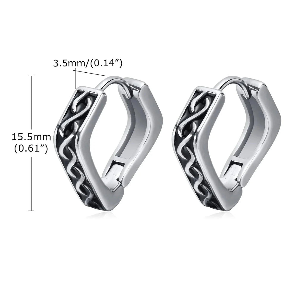 Geometric Viking Men's Earrings3