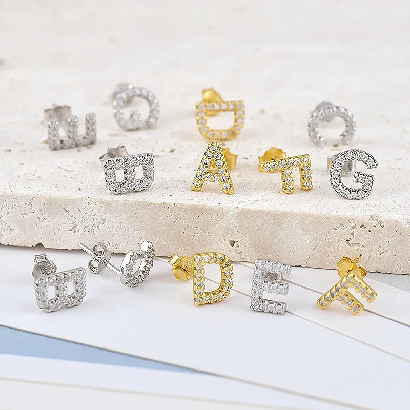 Initial earrings