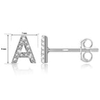 Initial earrings
