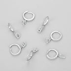 Huggie earrings with initial