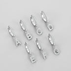 Huggie earrings with initial