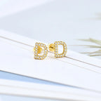 Initial earrings
