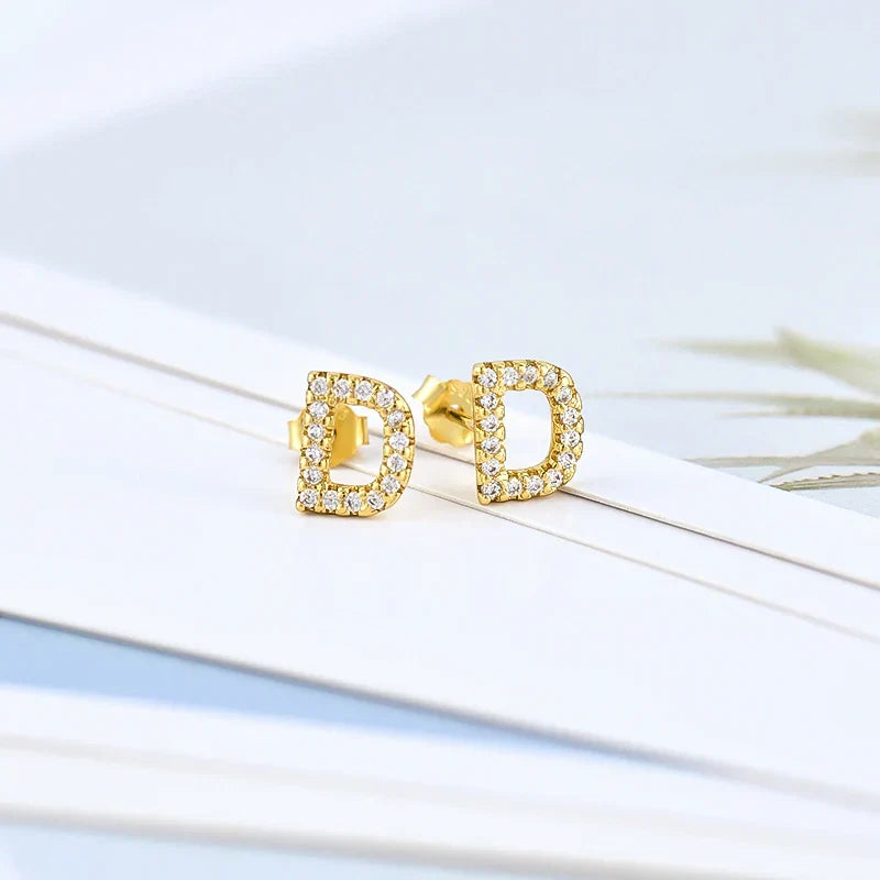 Initial earrings