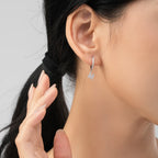 Huggie earrings with initial