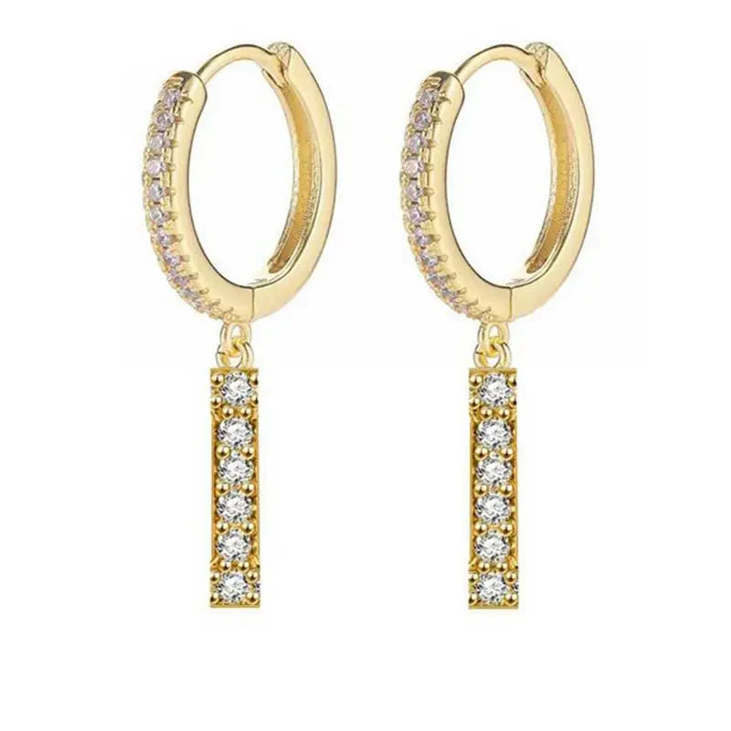 Women's Initial Hoop Earrings i