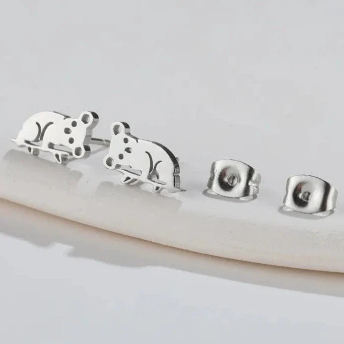 Cute Koala Earrings Silver