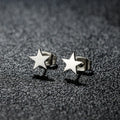 Light Star Stud Earrings silver
