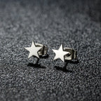 Light Star Stud Earrings silver