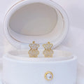 Bear Earrings Precious Stone