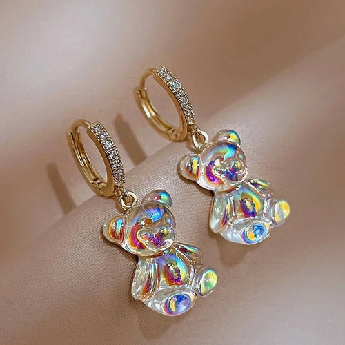 Translucent Bear Earrings
