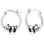 Lying Panda Earrings