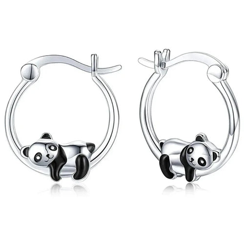 Lying Panda Earrings