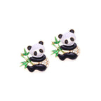 Bamboo Panda Earrings