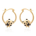 Gold Panda Earrings