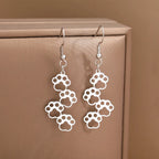 Silver Paw Earrings