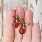 Women's bee drop earrings