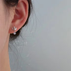 Angel wing drop earrings