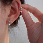 Angel wing drop earrings