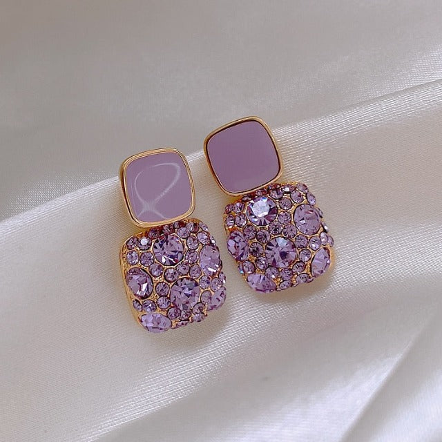 Amethyst Dangling Earrings for Women