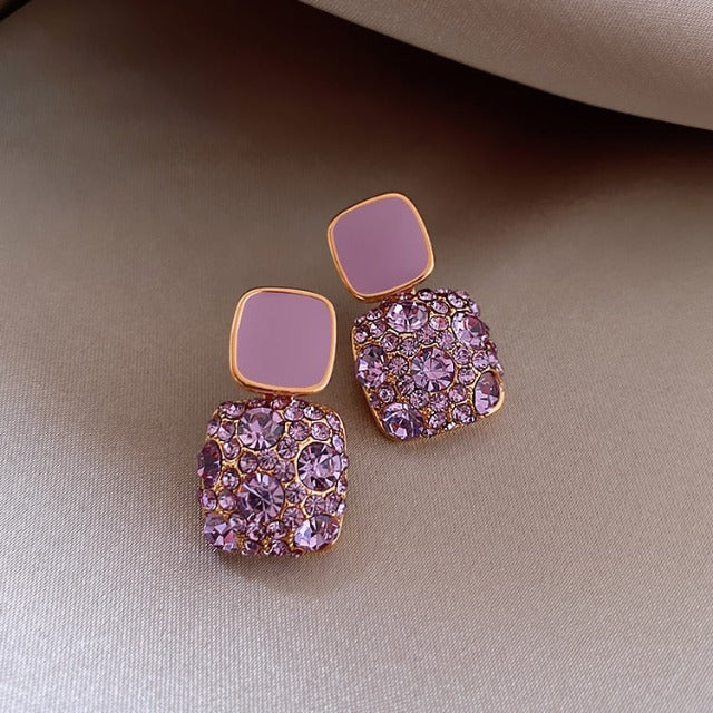 Amethyst Dangling Earrings for Women