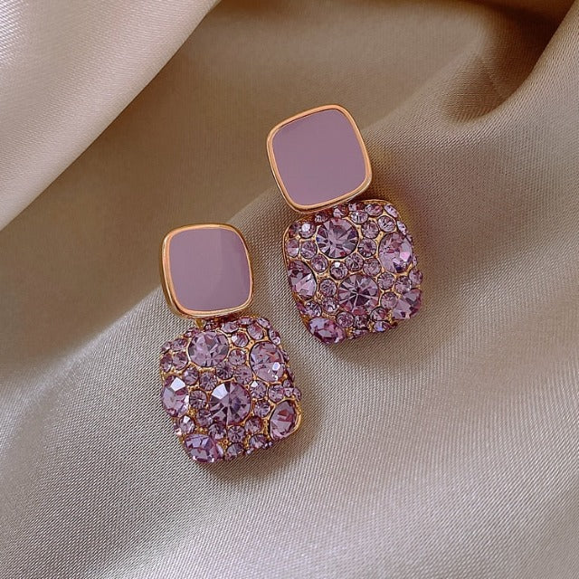 Amethyst Dangling Earrings for Women