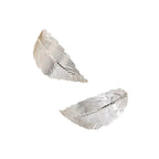 Dangling Earrings with Leaf for Women silver