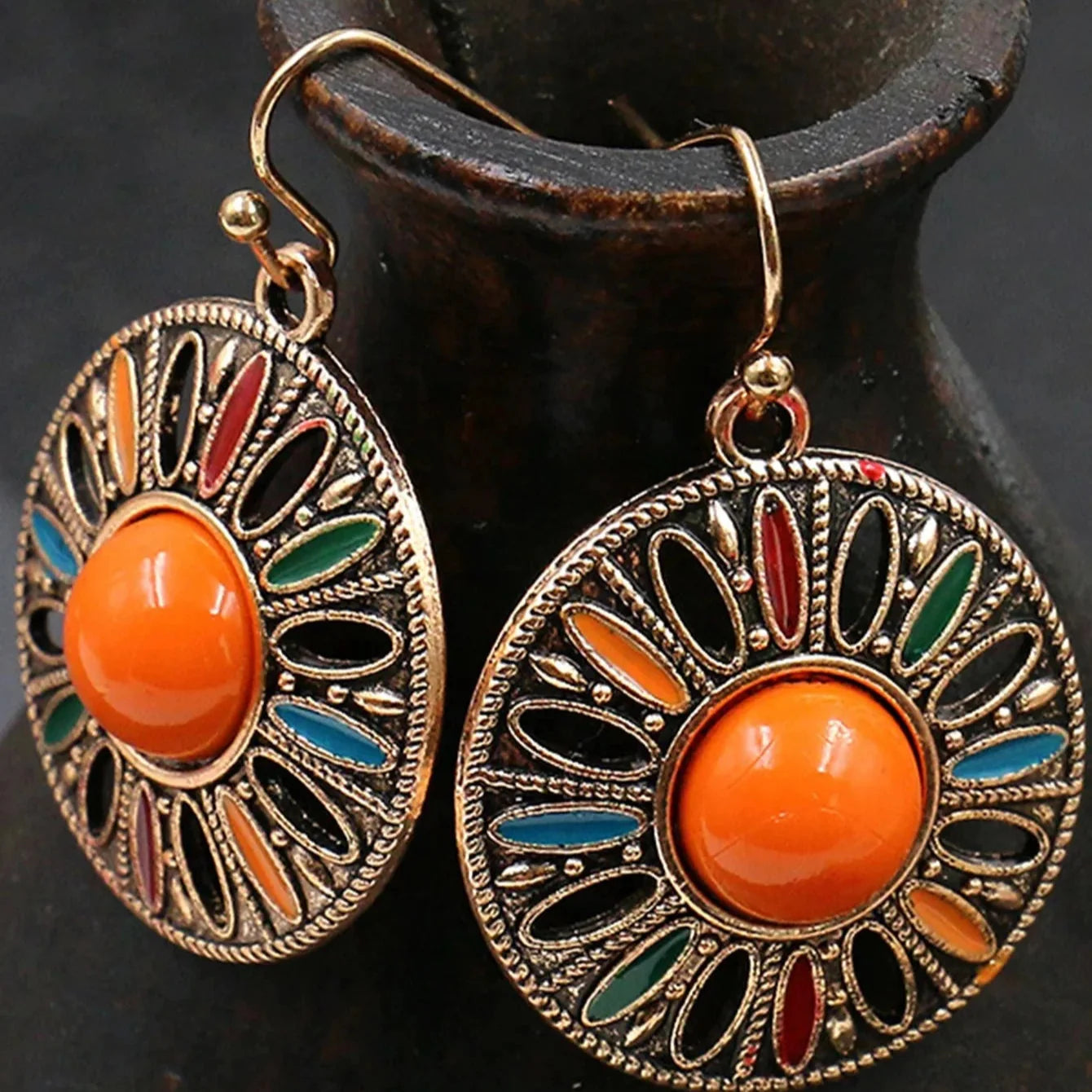 Bohemian Multicolored Dangling Earrings