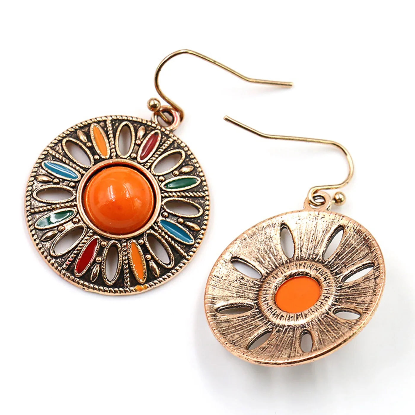 Bohemian Multicolored Dangling Earrings