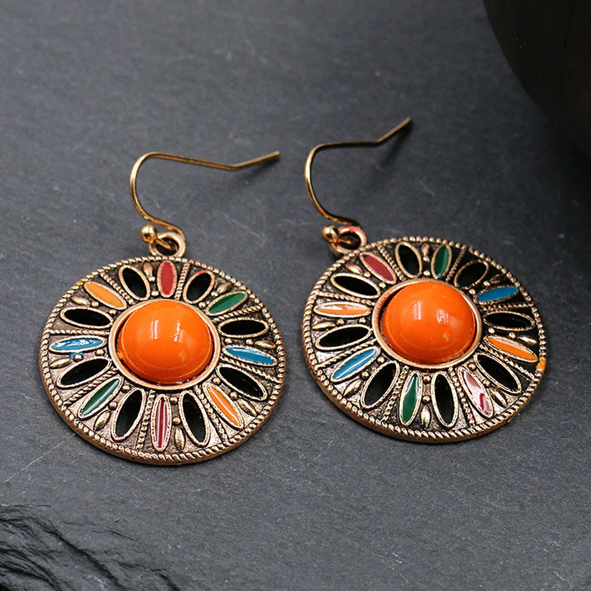 Bohemian Multicolored Dangling Earrings