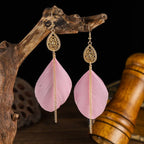 Bohemian Feather Dangle Earrings 6