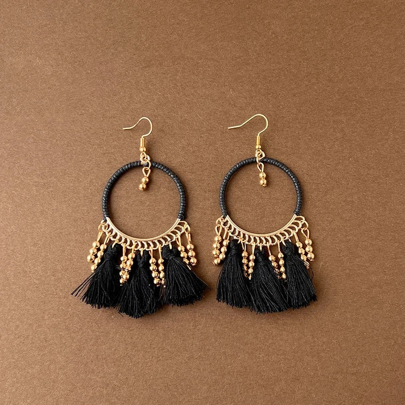 Bohemian Feather Dangle Earrings 4