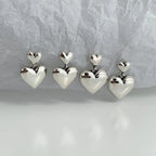 Dangling Heart Stud Earrings for Women