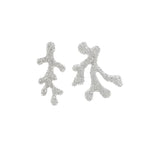 Dangling Coral Earrings Gold or Silver silver