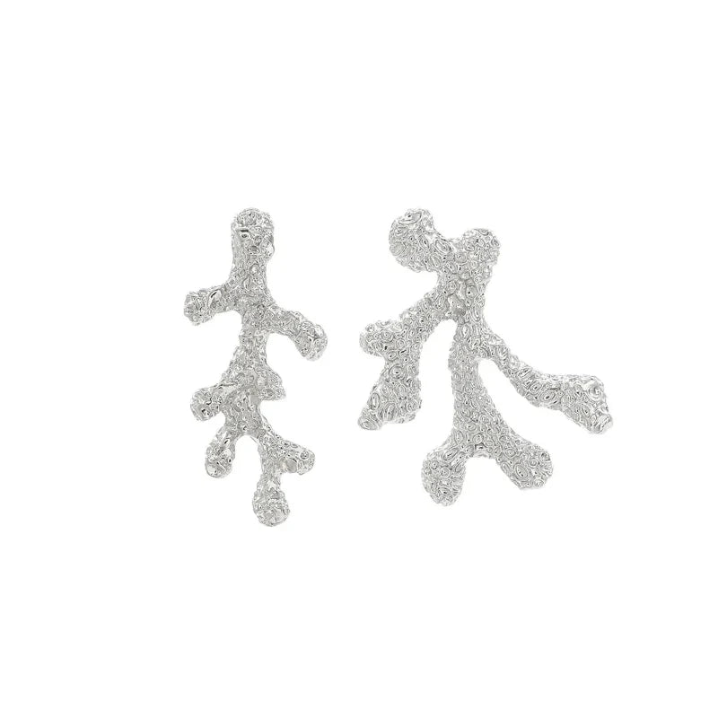 Dangling Coral Earrings Gold or Silver silver